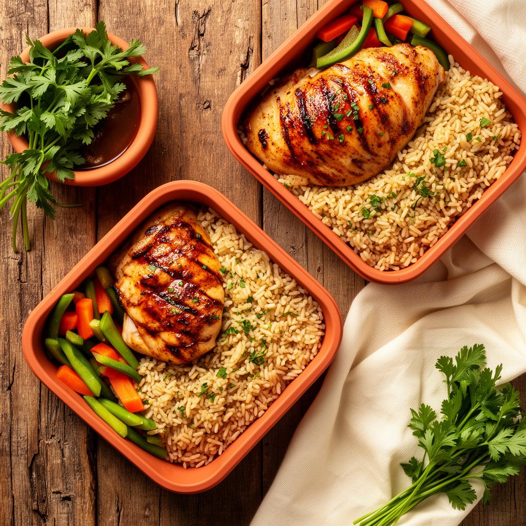 Meal prep en envases